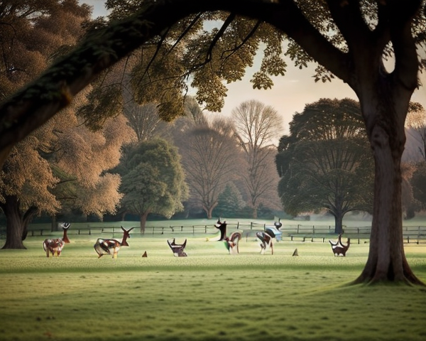 Les daims font leur grand retour au parc d’Aramont à Verberie (Oise)