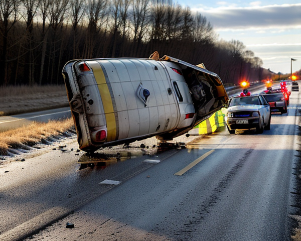 Voulpaix (Aisne) : une voiture sur le flanc sur la D960, le conducteur temporairement piégé